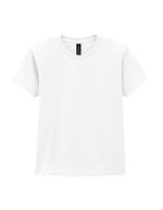 Baumwoll-T-Shirt für Kinder, Rundhals – White