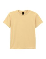 Gildan Baumwoll-T-Shirt für Kinder, Rundhals, White M (170), G5000K – Giallo Foschia