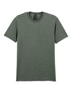 Gildan Softstyle T-Shirt aus ringgesponnener Baumwolle, Black M, G64000 – Melange Militare Verde
