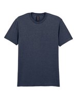 Gildan Softstyle T-Shirt aus ringgesponnener Baumwolle, Black M, G64000 – Melange Blu navy