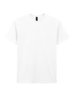 Gildan Softstyle T-Shirt aus ringgesponnener Baumwolle, Black M, G64000 – Bianco