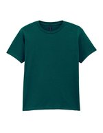 Gildan Softstyle® Jugend-T-Shirt ohne Seitennähte, Black L (140/152), G64000K – Fan Marine Green