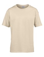 Gildan Softstyle® Jugend-T-Shirt ohne Seitennähte, Black L (140/152), G64000K – Sable