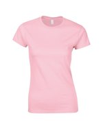 Gildan T-Shirt Softstyle® mit Ripp-Kragen für Damen, White S, G64000L – Bild 3