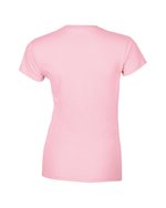 Gildan T-Shirt Softstyle® mit Ripp-Kragen für Damen, White S, G64000L – Bild 4