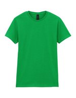 Gildan T-Shirt Softstyle® mit Ripp-Kragen für Damen, White S, G64000L – Irish Vert
