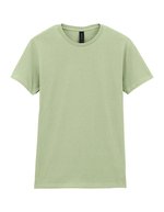 Gildan T-Shirt Softstyle® mit Ripp-Kragen für Damen, White S, G64000L – Pistache