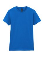 Gildan T-Shirt Softstyle® mit Ripp-Kragen für Damen, White S, G64000L – Royal
