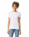 Gildan T-Shirt Softstyle® mit Ripp-Kragen für Damen, White S, G64000L – Bild 6