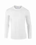 Gildan Langarm T-Shirt mit Ripp-Kragen, Red L, G64400 – Bild 3