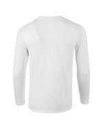Gildan Langarm T-Shirt mit Ripp-Kragen, White L, G64400 – Bild 4