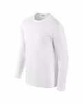 Gildan Langarm T-Shirt mit Ripp-Kragen, Red L, G64400 – Bild 5