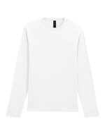 Gildan Langarm T-Shirt mit Ripp-Kragen, White L, G64400 – White