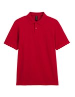 Gildan Softstyle® Piqué Polo mit Knopfleiste, White S, G64800 – Cherry Red