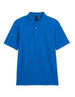 Gildan Softstyle® Piqué Polo mit Knopfleiste, White S, G64800 – Royal