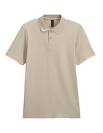Gildan Softstyle® Piqué Polo mit Knopfleiste, White S, G64800 – Sand