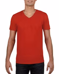 Gildan Softstyle V-Neck T-Shirt Baumwollmix, White S, G64V00 – immagine 3