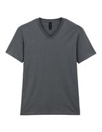 Gildan Softstyle V-Neck T-Shirt Baumwollmix, White S, G64V00 – Charcoal (Solid)