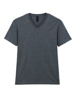 Gildan Softstyle V-Neck T-Shirt Baumwollmix, White S, G64V00 – Dark Heather
