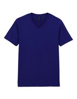 Gildan Softstyle V-Neck T-Shirt Baumwollmix, White S, G64V00 – Navy