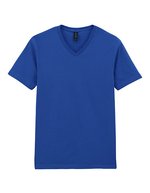 Gildan Softstyle V-Neck T-Shirt Baumwollmix, White S, G64V00 – Royal