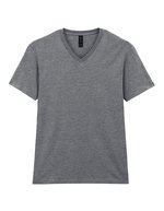 Gildan Softstyle V-Neck T-Shirt Baumwollmix, White S, G64V00 – Sport Grey (Heather)