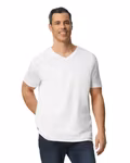 Gildan Softstyle V-Neck T-Shirt Baumwollmix, White S, G64V00 – Bild 11