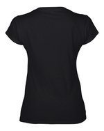 Gildan V-Ausschnitt T-Shirt Softstyle® für Damen, White S, G64V00L – Bild 4