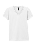 Gildan V-Ausschnitt T-Shirt Softstyle® für Damen, White S, G64V00L – White