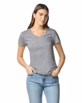 Gildan T-Shirt Col V Softstyle® pour Femmes, White S, G64V00L – image 6
