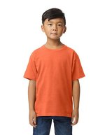 Gildan Softstyle Midweight Kinder T-Shirt Baumwollmischgewebe, White L (140/152), G65000K – Orange
