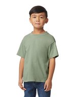 Gildan Softstyle Midweight Kinder T-Shirt Baumwollmischgewebe, White L (140/152), G65000K – Sauge