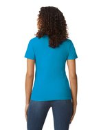 Gildan Softstyle® Midweight Damen T-Shirt tailliert, White S, G65000L – Bild 4