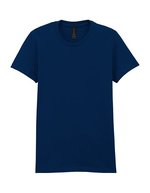 Gildan Softstyle® Midweight Damen T-Shirt tailliert, White S, G65000L – Navy