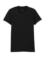 Gildan Softstyle® Midweight Damen T-Shirt tailliert, White S, G65000L – Pitch Black