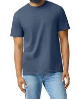 Gildan Softstyle CVC T-Shirt mit Ripp-Kragen, Pitch Black S, G67000 – Bild 13