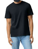 Gildan Softstyle CVC T-Shirt mit Ripp-Kragen, Pitch Black S, G67000 – Bild 23