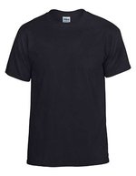 Gildan DryBlend® T-Shirt mit Ripp-Kragen, Black S, G8000 – Bild 1