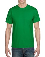 Gildan DryBlend® T-Shirt mit Ripp-Kragen, Black S, G8000 – Irish Vert