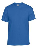 Gildan DryBlend® T-Shirt mit Ripp-Kragen, Black S, G8000 – Royal