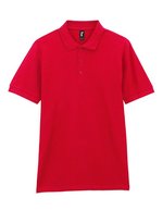 Gildan Hammer Piqué Polo mit Seitenschlitzen, White S, G85800 – Rosso
