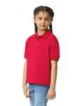 Gildan DryBlend® Polo für Kinder, klassischer Schnitt, White L (164), G8800K – Bild 5