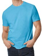 Gildan Gekämmtes Baumwoll T-Shirt, schmaler Schnitt, Baby Blue S, G980 – Bild 1