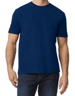 Gildan Gekämmtes Baumwoll T-Shirt, schmaler Schnitt, Baby Blue S, G980 – Navy