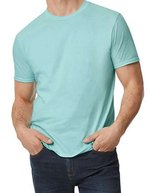 Gildan Gekämmtes Baumwoll T-Shirt, schmaler Schnitt, Baby Blue S, G980 – Teal Ice