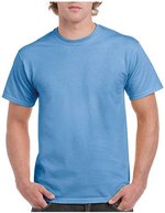Gildan Hammer T-Shirt aus ringgesponnener Baumwolle, White M, GH000 – Flo Blue