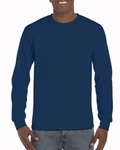 Gildan T-Shirt Manches Longues Hammer en Coton Filé à Anneau, Graphite Heather S, GH400 – Sport Dark Navy