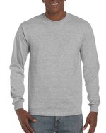 Gildan Langarmshirt Hammer aus ringgesponnener Baumwolle – Sport Grey (Heather)