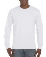 Gildan Langarmshirt Hammer aus ringgesponnener Baumwolle – White