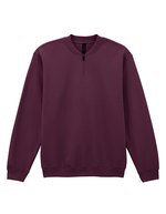 Felpa adulto Softstyle® Midweight Fleece 1/4 zip – Granata